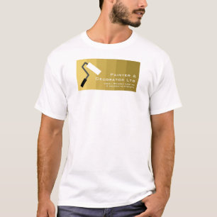 Gold Ombre & Paint Roller, Painter & Decorator T-Shirt