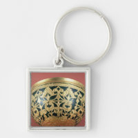 Gold openwork for a varnished bowl