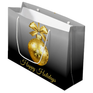 Gold Ornament Gift Bag