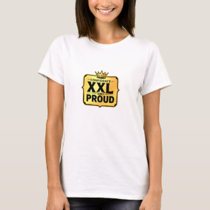 Gold Ornate Crown Badge with Bold Black "Confidenc T-Shirt