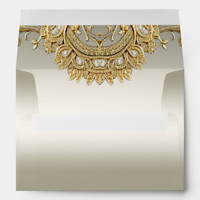 Gold Ornate Envelope (Back (Bottom))