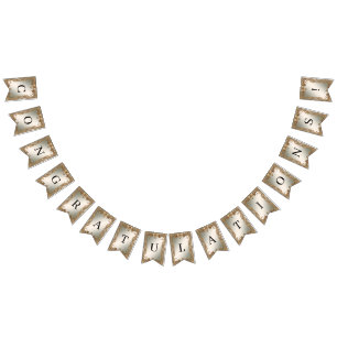 Gold Ornate Frame Bunting Flag