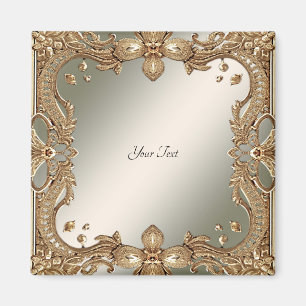 Gold Ornate Frame Magnet