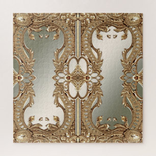 Gold Ornate Jigsaw Puzzle