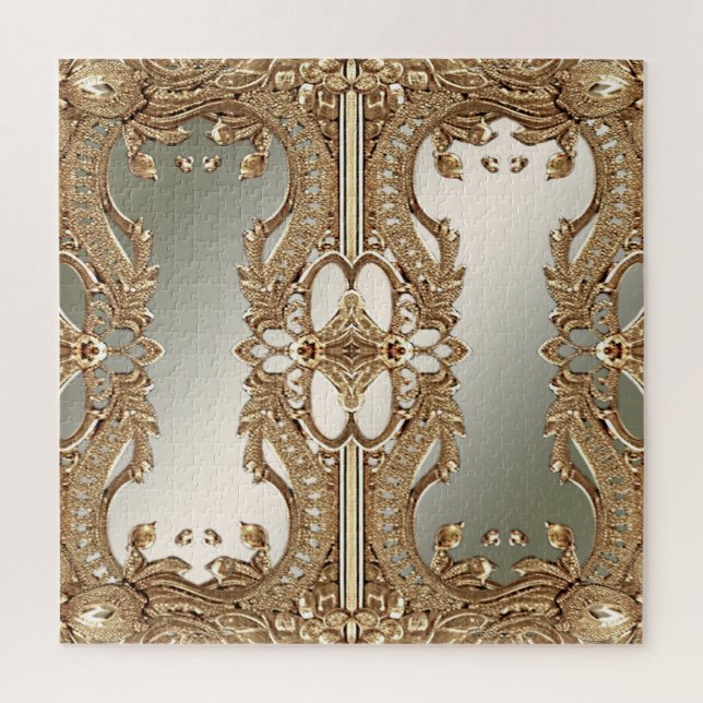 Gold Ornate Jigsaw Puzzle (Vertical)