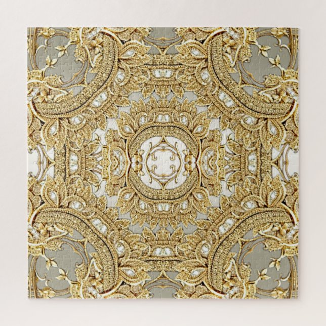 Gold Ornate Jigsaw Puzzle (Vertical)