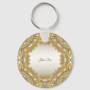 Gold Ornate Keychain