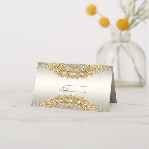Gold Ornate Place Card