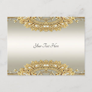 Gold Ornate Postcard