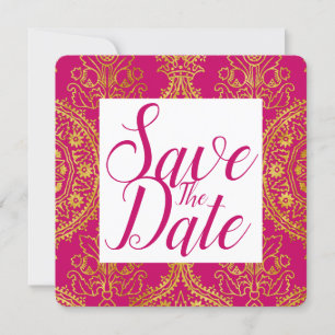 Gold Ornate Save The Date