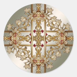 Gold Ornate Sticker