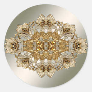 Gold Ornate Sticker