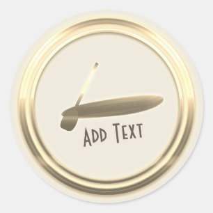 Gold Paddling Sticker