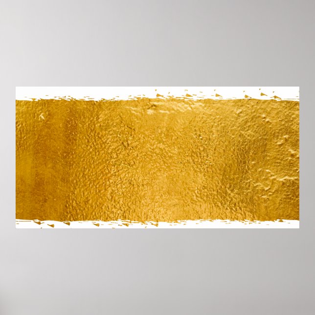 Gold Paint Design: Luxurious and Artistic Metallic Poster (Front)