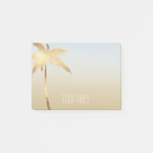 Gold Palm Tree Ombre Post-it Notes