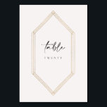 Gold Pampas Table Number Card Seating Wedding C100<br><div class="desc">Our table number card sign features pampas grass and hand lettering script for an elegant way to display the table numbers at your wedding. This item is part of our Crystal invitation collection C100,  please visit our store to view coordinating items.</div>