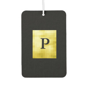 Gold Panelled Black-II Car Air Freshener