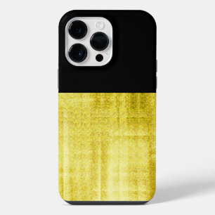 Gold Panelled Black iPhone 14 Pro Max Case