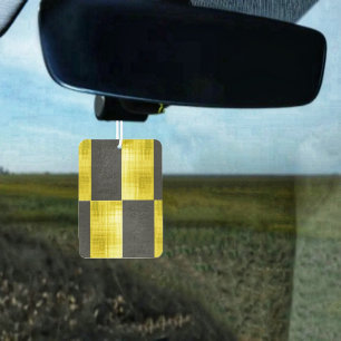 Gold-panelled Black-IV Car Air Freshener