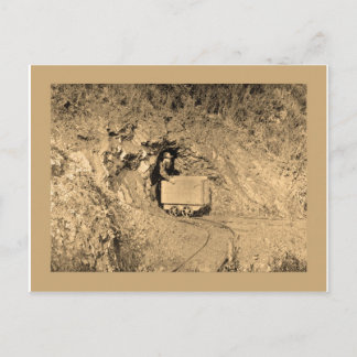 Gold panning art t shirts postcard