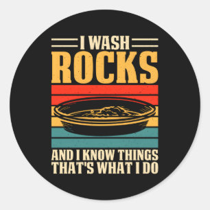 Gold Panning For Gold Panning Classic Round Sticker