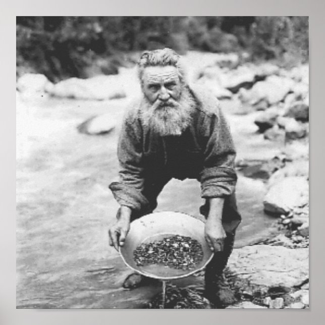 gold panning poster (Front)