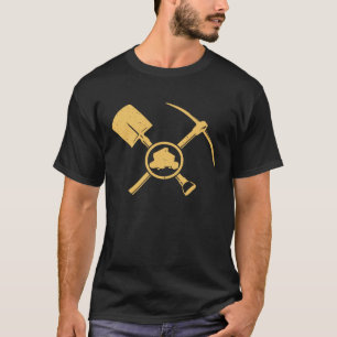 Gold Panning Shovel And Pickaxe T-Shirt