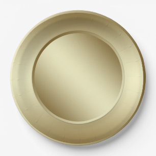 Gold Paper Plate