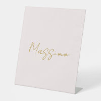 Gold & Pastel Colour Calligraphy Elegant Plain Nam