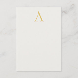 Gold & Pastel Colour Monogram Professional Initial Enclosure Card