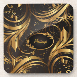 Gold Pattern 1 Coaster