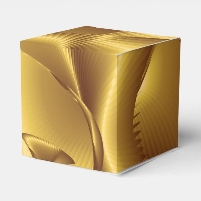 Gold Pattern Favour Box (Back Side)