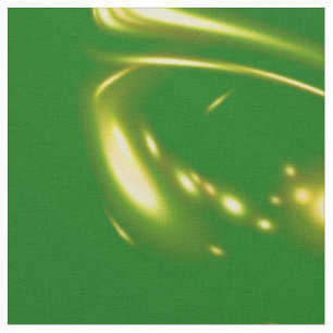 gold pattern in green fabric