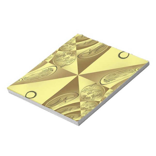 Gold Pattern Notepad (Rotated)
