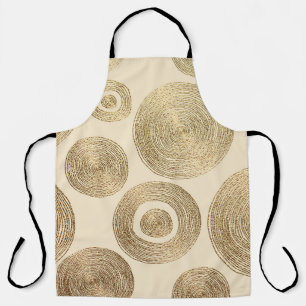 Gold pattern: shiny abstract luxury design apron