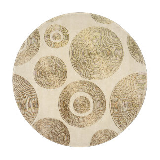 Gold pattern: shiny abstract luxury design cutting board