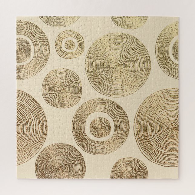 Gold pattern: shiny abstract luxury design jigsaw puzzle (Vertical)