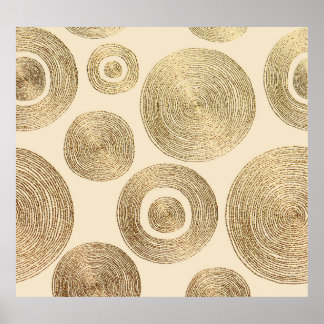 Gold pattern: shiny abstract luxury design poster