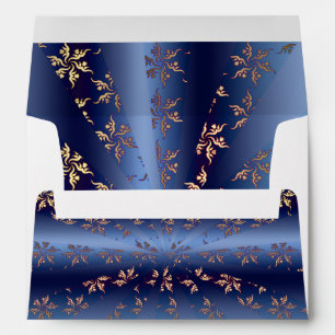 Gold Pattern Sun Burst Envelope