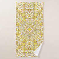 Gold pattern texture with golden mosaics in the By