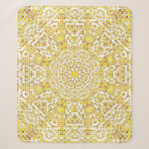 Gold pattern texture with golden mosaics in the By Sherpa Blanket