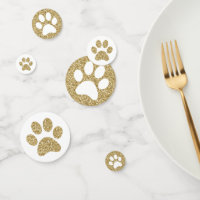 Gold Paw Prints Dog Cat Animal Tracks Large
