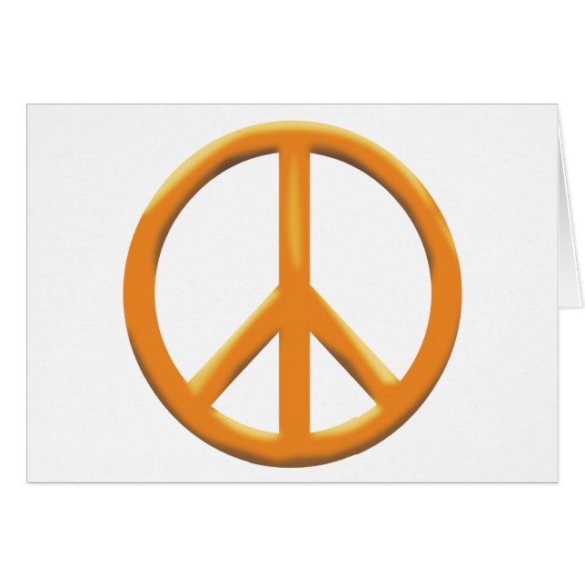 GOLD PEACE SIGN (Front Horizontal)