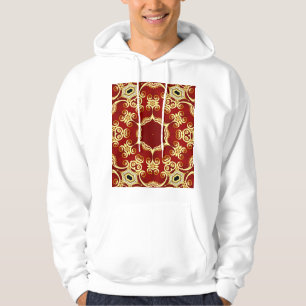 Gold pearl: decorative frame illustration. hoodie