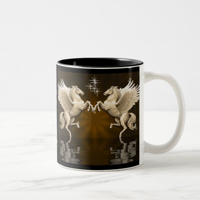 Gold Pegasus Reflections Coffee Mug (Right)