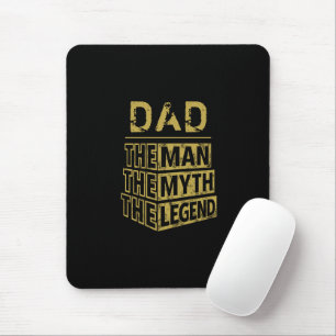 Gold Personalised Name The Man The Myth The Legend Mouse Pad