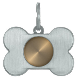 Gold Pet ID Tag