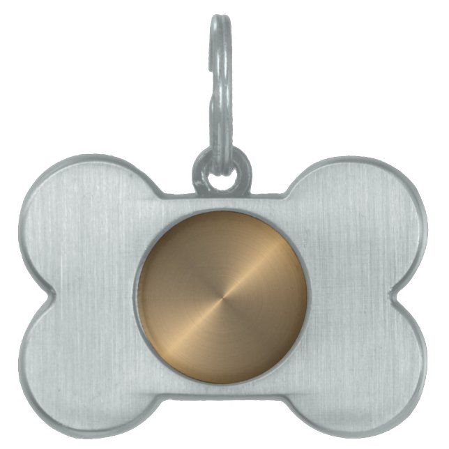 Gold Pet ID Tag (Front)