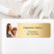 Gold photo wedding return address 