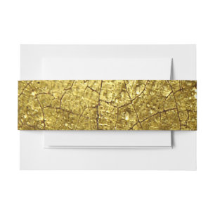 Gold Photography Invitation Belly Band